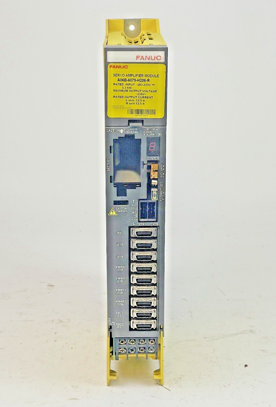 FANUC - A06B-6079-H206-R - SERVO AMPLIFIER MODULE - 283-325V, 5.3kW, 12.5 A
