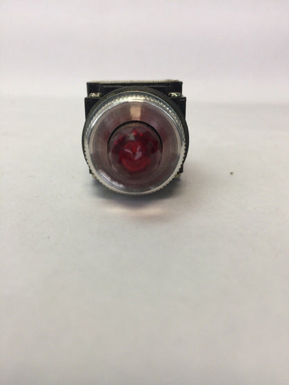 GE CR104D332 MIN OILTIGHT IND LIGHT RED 115V 60/50HZ PUST TO TEST