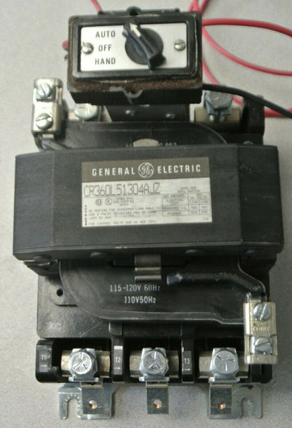 GENERAL ELECTRIC CR360L51304AJZ LIGHTING CONTACTOR / 110-120V COIL