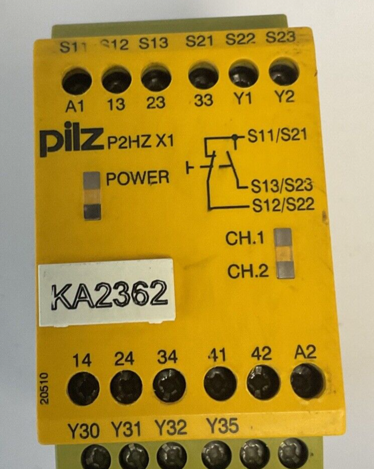 PILZ P2HZ X1 SAFETY RELAY 24VDC 3N/O 1N/C