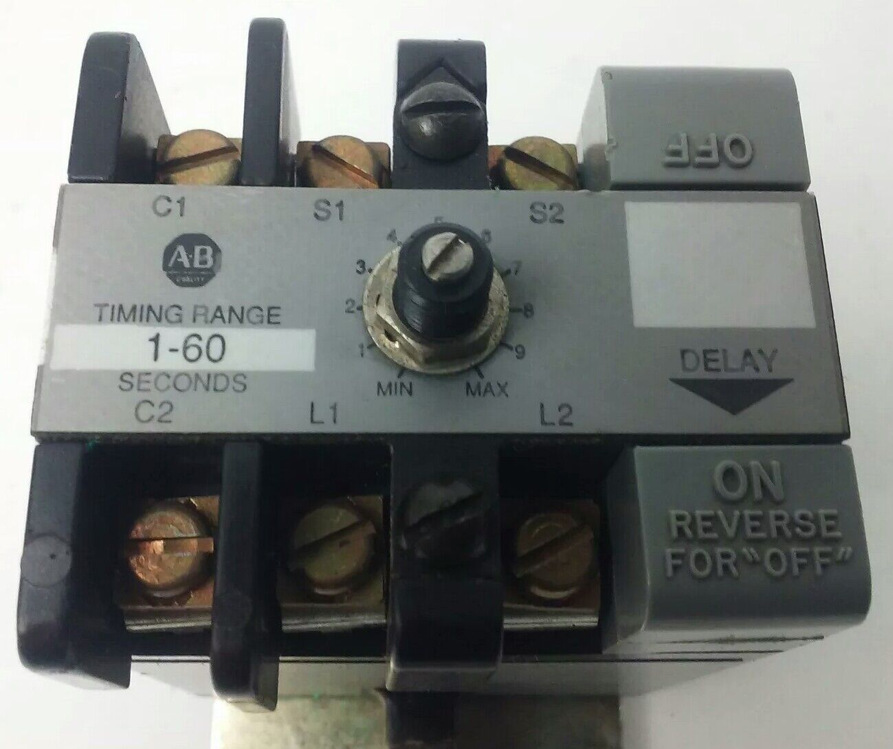 ALLEN BRADLEY 852S-NSC SER.G SOLID STATE TIMER, 01-60 SECONDS TIME DELAY RANGE