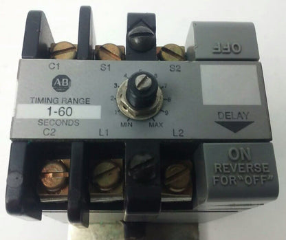 ALLEN BRADLEY 852S-NSC SER.G SOLID STATE TIMER, 01-60 SECONDS TIME DELAY RANGE
