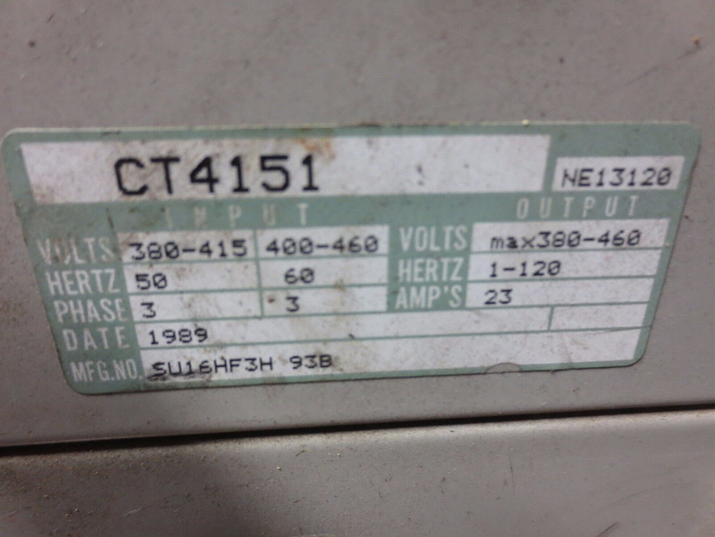 WESTINGHOUSE CT4151 Accu-Flow JR ADJUSTABLE FREQUENCY CONTROL 15HP 3PH 23A