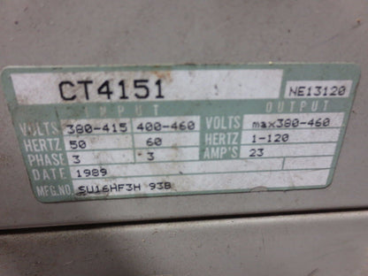 WESTINGHOUSE CT4151 Accu-Flow JR ADJUSTABLE FREQUENCY CONTROL 15HP 3PH 23A