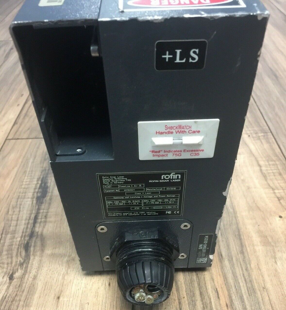 ROFIN-SINAR LASER POWERLINE E AIR-25 CLASS 4 LASAR 230V 770W 35A