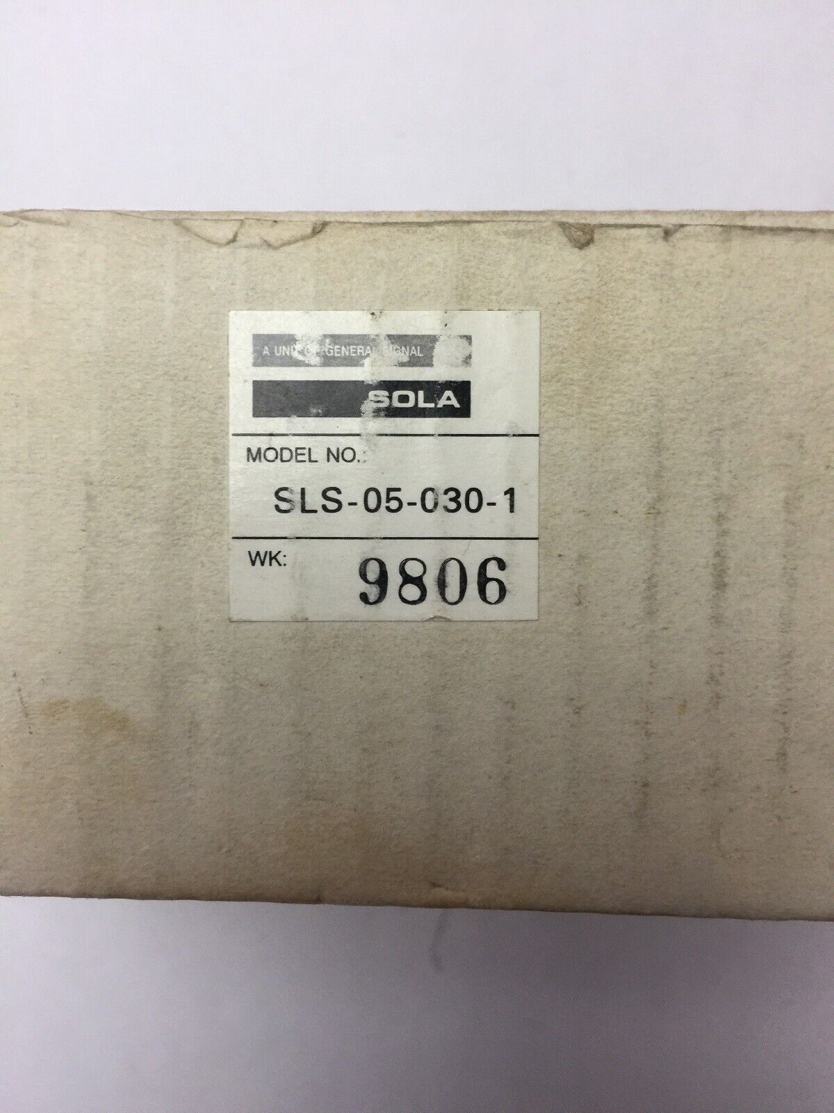 SOLA SLS-05-030-1 LINEAR OPEN FRAM DC POWER SUPPLY INPUT 100/120VAC 220/230/240