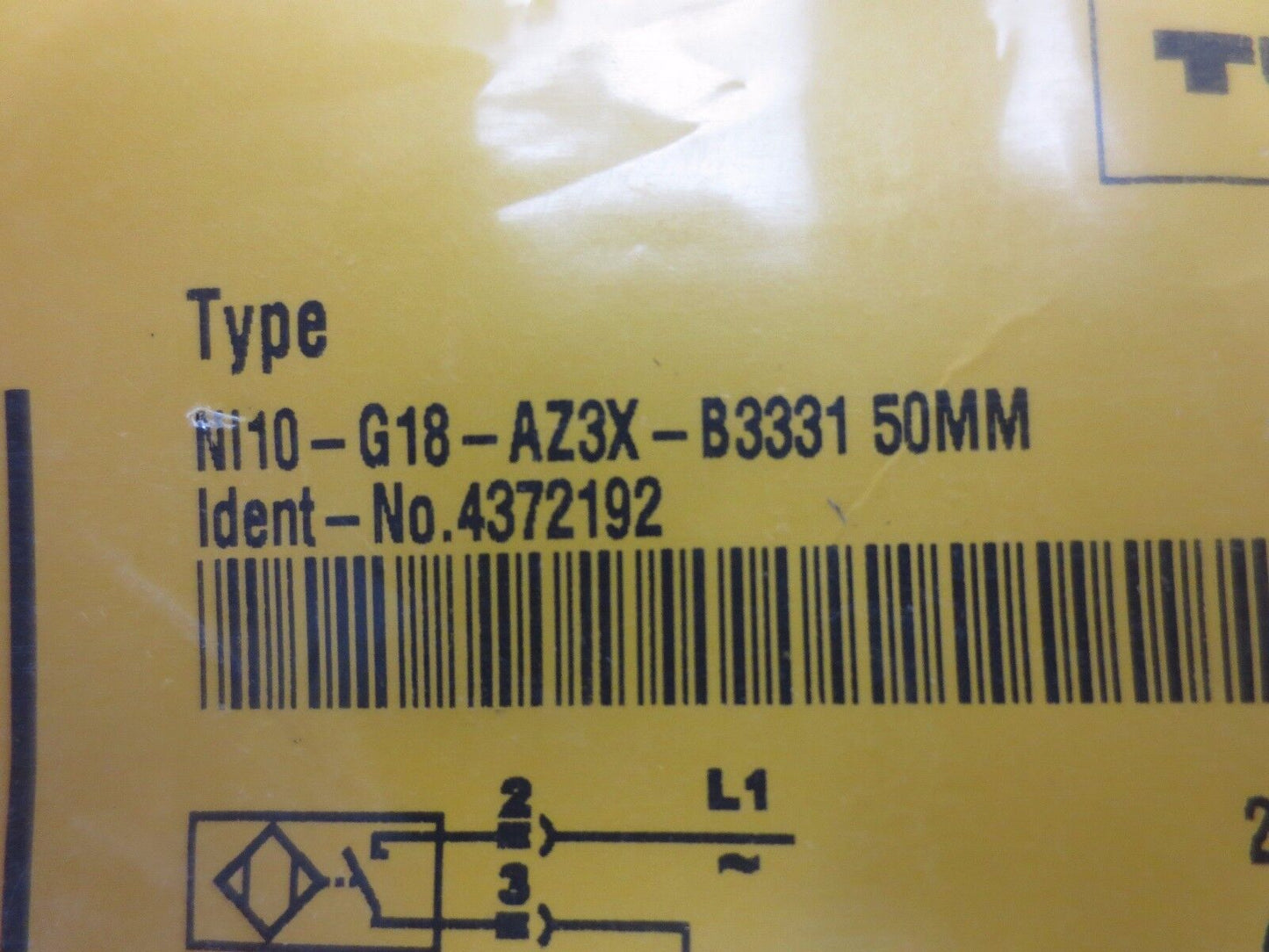 TURCK NI10-G18-AZ3K-B3331 SENSOR - 20-250VAC,10-300VDC 400mA AC - NEW SURPLUS