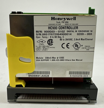 HONEYWELL 900G03-0102 DIGITAL IN 120/240VAC 16PT 230mA @ 5VDC
