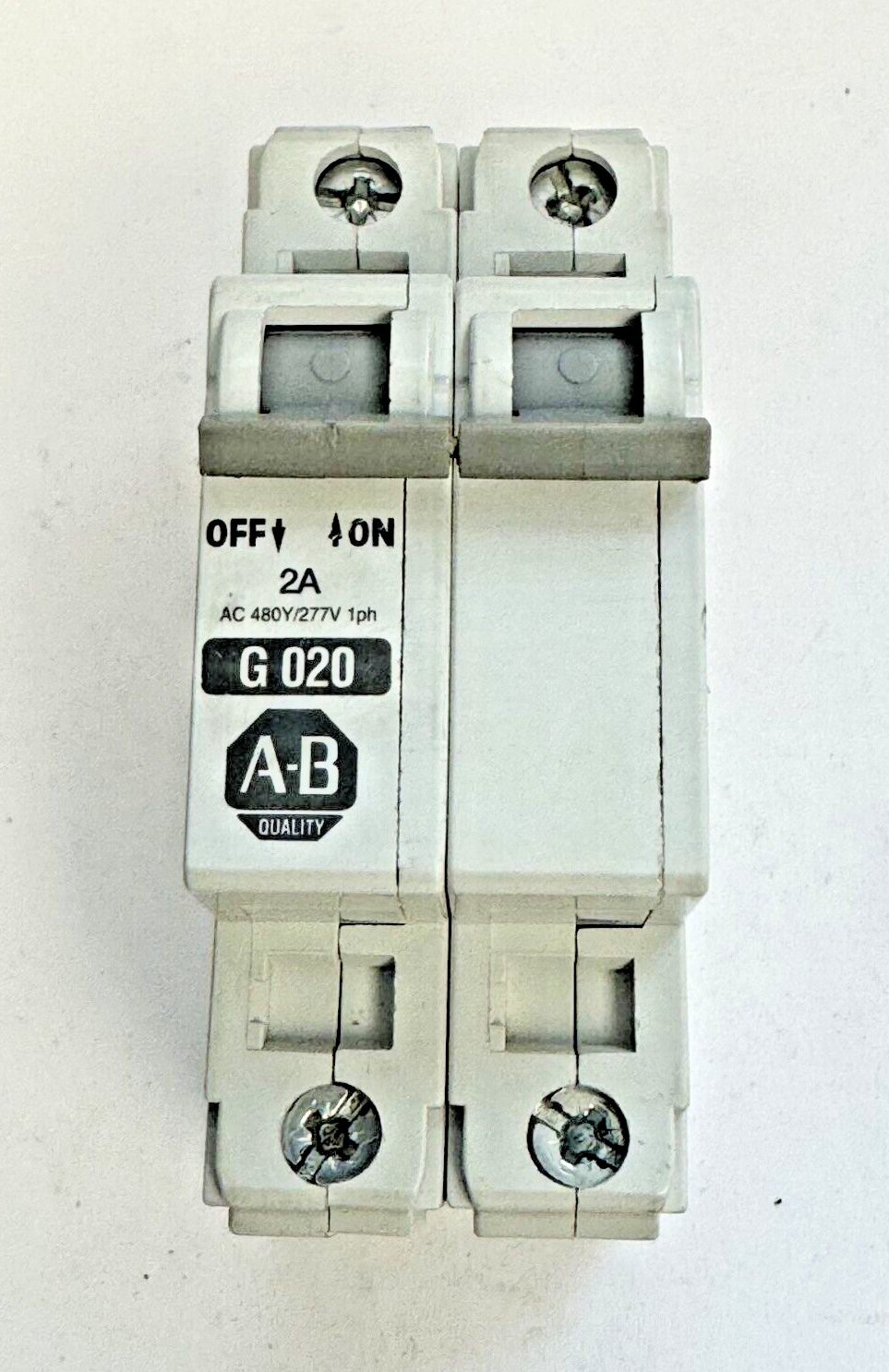 ALLEN-BRADLEY - 1492-CB2-G020 SER. C - MOTOR CONT. - 2P, 2 A, 277 V, 1PH