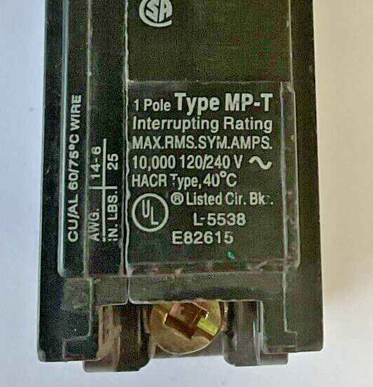 MURRAY MP115(2) WITH MP130(2) CIRCUIT BREAKER 15A & 30A **4 BREAKERS**