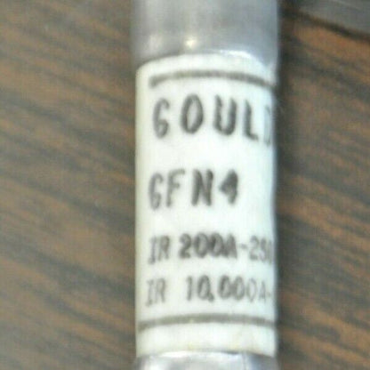 LOT of 9 / GOULD GFN4 TIME-DELAY FUSES / 4A / 250VAC / NEW SURPLUS