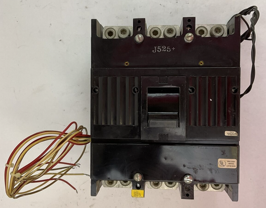 GE TJK436Y400 MOLDED CASE SWITCH 400A 3P 600VAC W/ SHUNT TRIP & AUXILIARY SWITCH