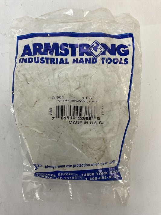 ARMSTRONG INDUSTRIAL HAND TOOLS 12-866 1/2" DR CROWFOOT 1-7/16"