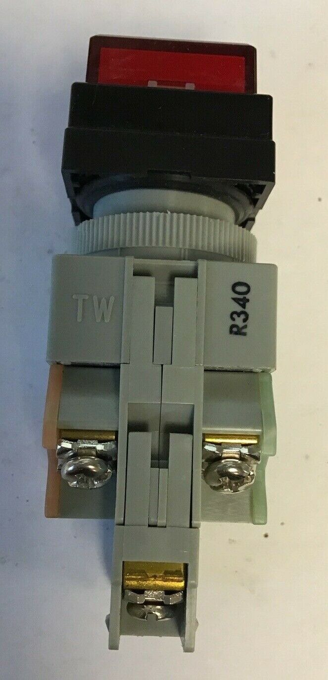 IDEC PUSH BUTTON ALQW2B9911N-R-24V 100-600VDC 120-600VAC