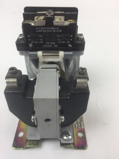 CUTLER HAMMER D80NE1A PNEUMATIC TIMER 440-480V 50/60HZ SERIES A2
