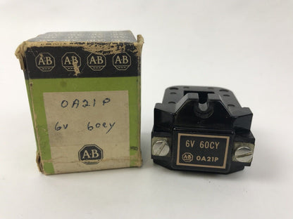 Allen Bradley OA21P Coil New In Original Box 6 V 60 CY