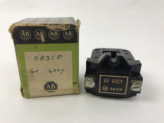 Allen Bradley OA21P Coil New In Original Box 6 V 60 CY