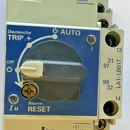 TELEMECANIQUE LB1-LB03P10 MOTOR STARTER W/ LD1-LB030 , LA1-LB017 660VAC