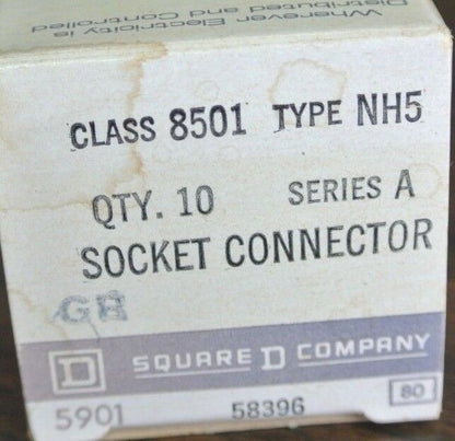 SQUARE D NH5 (1) NH6 (2), NH 34 (1) SOCKET END PLUGS, CONNECTORS RETAINER CLIPS