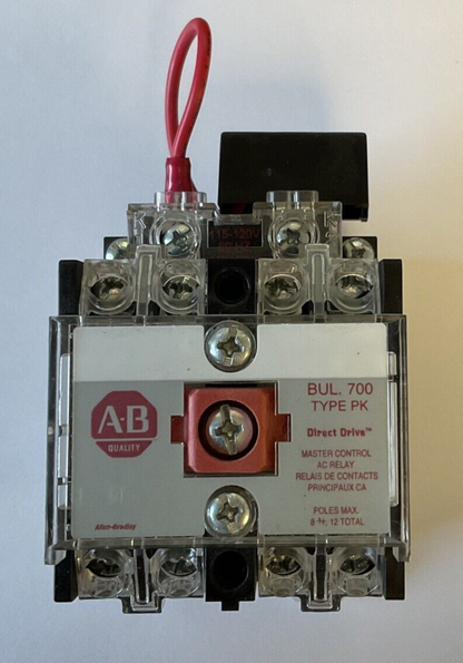 ALLEN BRADLEY 700-PK400A1 AC RELAY SER.E 600VAC 10A TYPE PK
