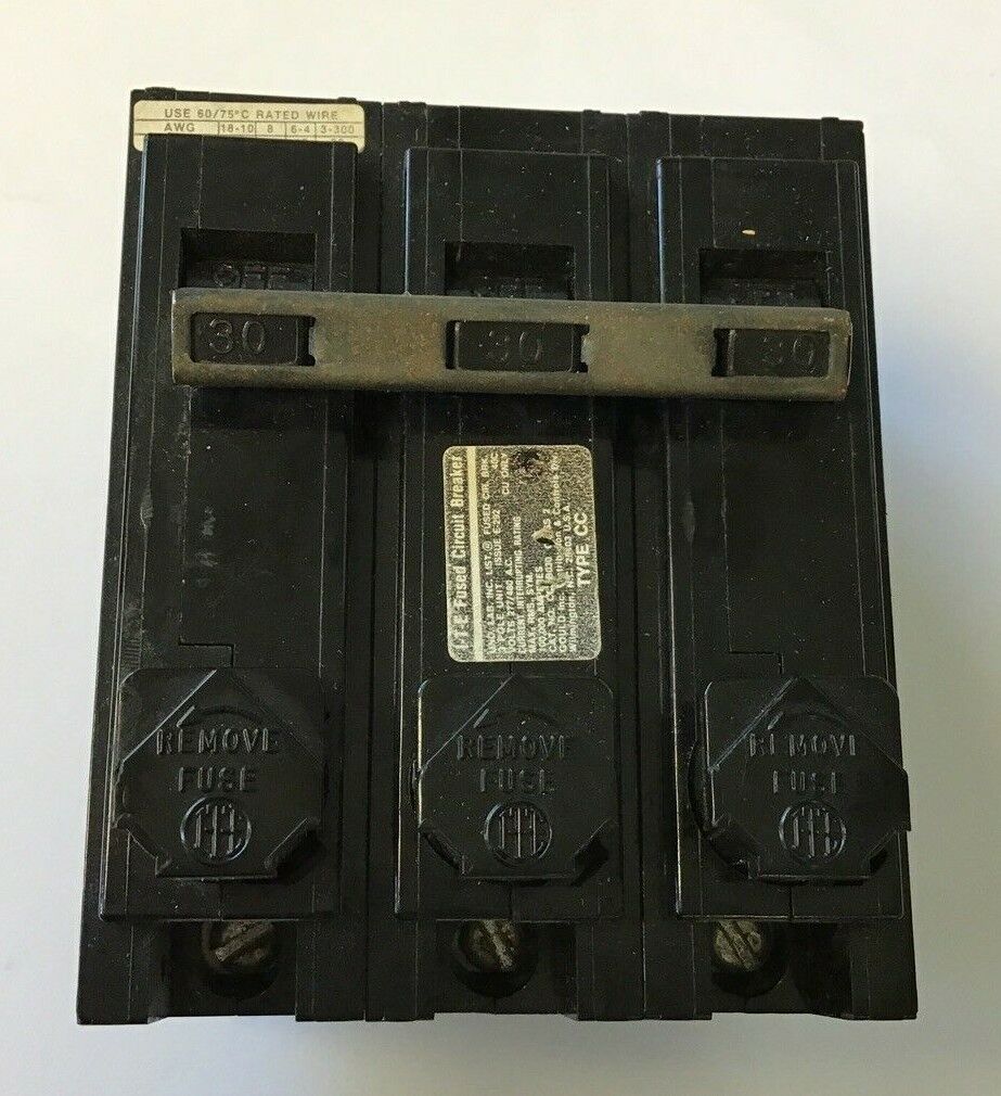 ITE CC3B030 FUSED CIRCUIT BREAKER 30A 3POLE 480VAC