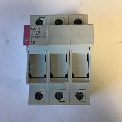 ITC VLC10 FUSE HOLDER 3P AC-22B 10X38 3W 32A 690VAC