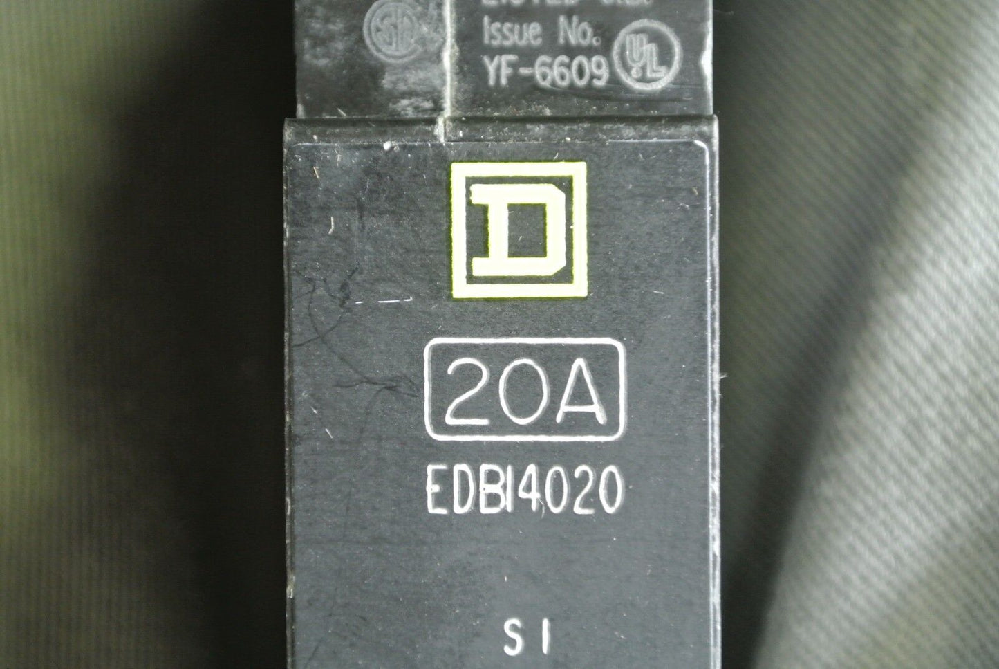 SQUARE D EDB14020 CIRCUIT BREAKER - 20A, 1-POLE, 277VAC