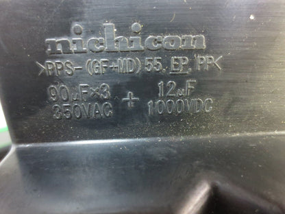 NICHICON EM351281B1LN1HZ / PPS-(GF+MD)55,EP,PPK 90μFx3, 350VAC + 12μF, 1000VDC