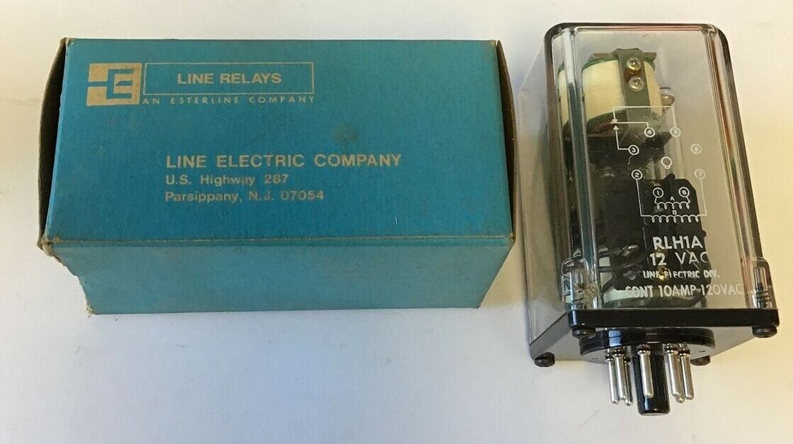 LINE ELECTRIC RLH1A RELAY 120VAC 10A