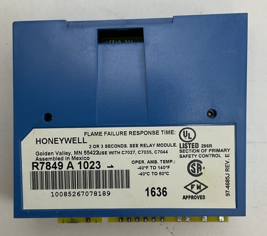 HONEYWELL RM7890 A 1015 BURNER CONTROL REV E R7849 A 1023 ULTRAVIOLET FLAME AMP