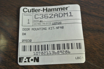 CUTLER-HAMMER C362ADM1 - DOOR MOUNTING KIT, NF40 40A w/SELECTOR - NEW SURPLUS