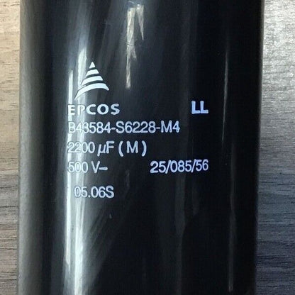 EPCOS B43584-S6228-M4 CAPACITOR 2200UF 500VAC ***LOTOF3***