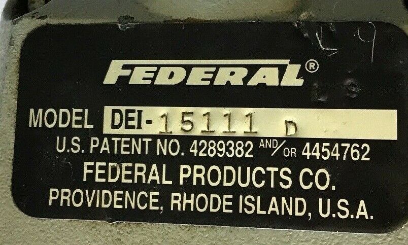 FEDERAL DEI-15111 D MAXUM DIGITAL INDICATOR