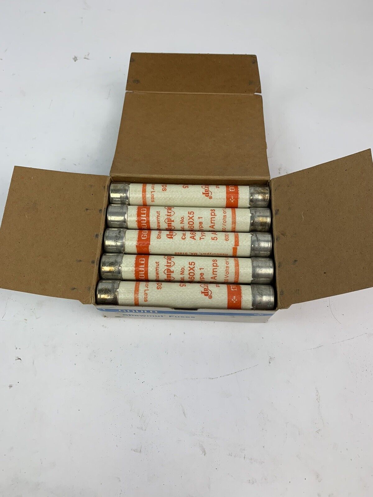 Gould Shawmut Amp-trap A60X5 5A 600V Type 1 Fuse "Lot of 10"