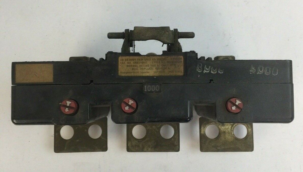 WESTINGHOUSE HNB31000T TRIP UNIT 1000AMP 3POLE 371D589G28