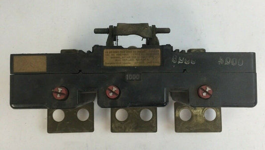 WESTINGHOUSE HNB31000T TRIP UNIT 1000AMP 3POLE 371D589G28