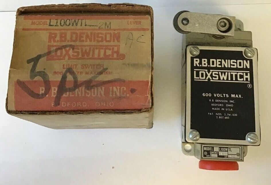 GOULD R.B.DENISON LIMIT SWITCH L100WTL-2M CONTACT 15
