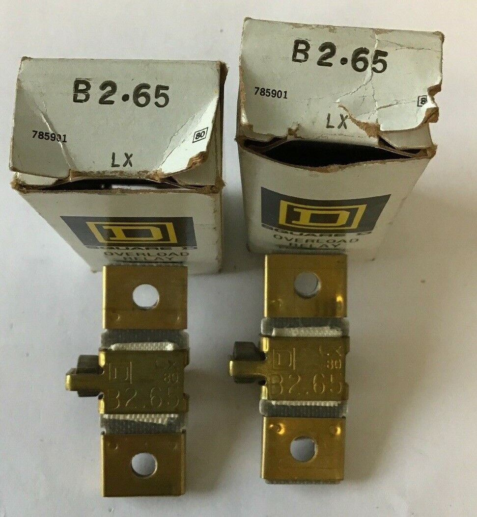 SQUARE D OVERLOAD RELAY THERMAL UNIT B2-65***LOTOF2***