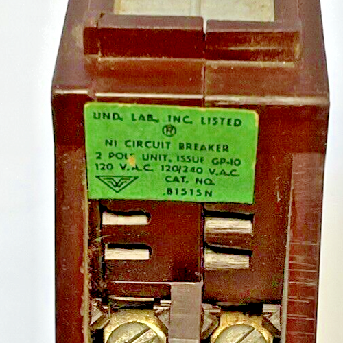 WADSWORTH B1515N CIRCUIT BREAKER 15A 2POLE 120/240VAC