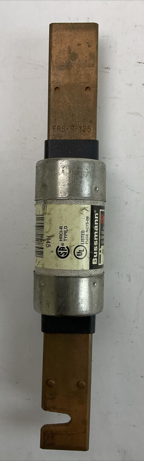 FUSETRON FRS-R-125 TIME-DELAY CURRENT-LIMITING CLASS RK5 FUSE 600VAC 125AMP