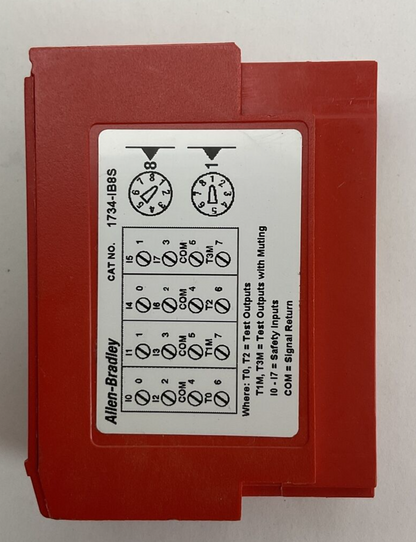 ALLEN BRADLEY 1734-IB8S INPUT MODULE SER A INPUT 11-30VDC @ 3.5A