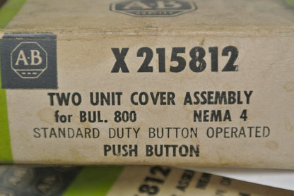 ALLEN-BRADLEY X-215812 TWO UNIT COVER ASSEMBLY / NEW SURPLUS