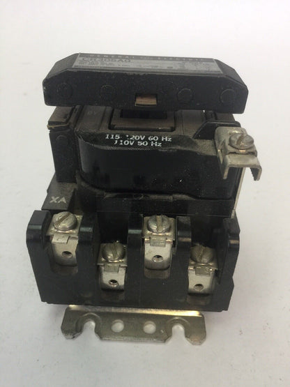 GE CR305A0 SIZE 00 CONTACTOR 600VAC 10A 2HP 3PH 55-153472G002 COIL 115-120V 60HZ