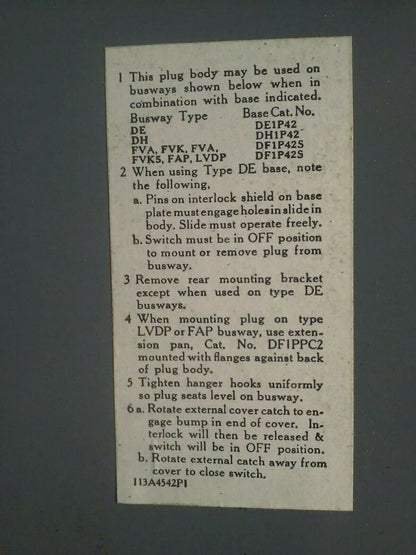 GE DFPC421DH FUSIBLE BUS PLUG SWITCH 4P 30A 240V W/ DH1P42 4P 30-60A FLEX A PLUG