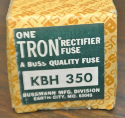 BOX of 5 / TRON / BUSSMANN KBH350 RECTIFIER FUSES / 500V / 350A / NEW SURPLUS