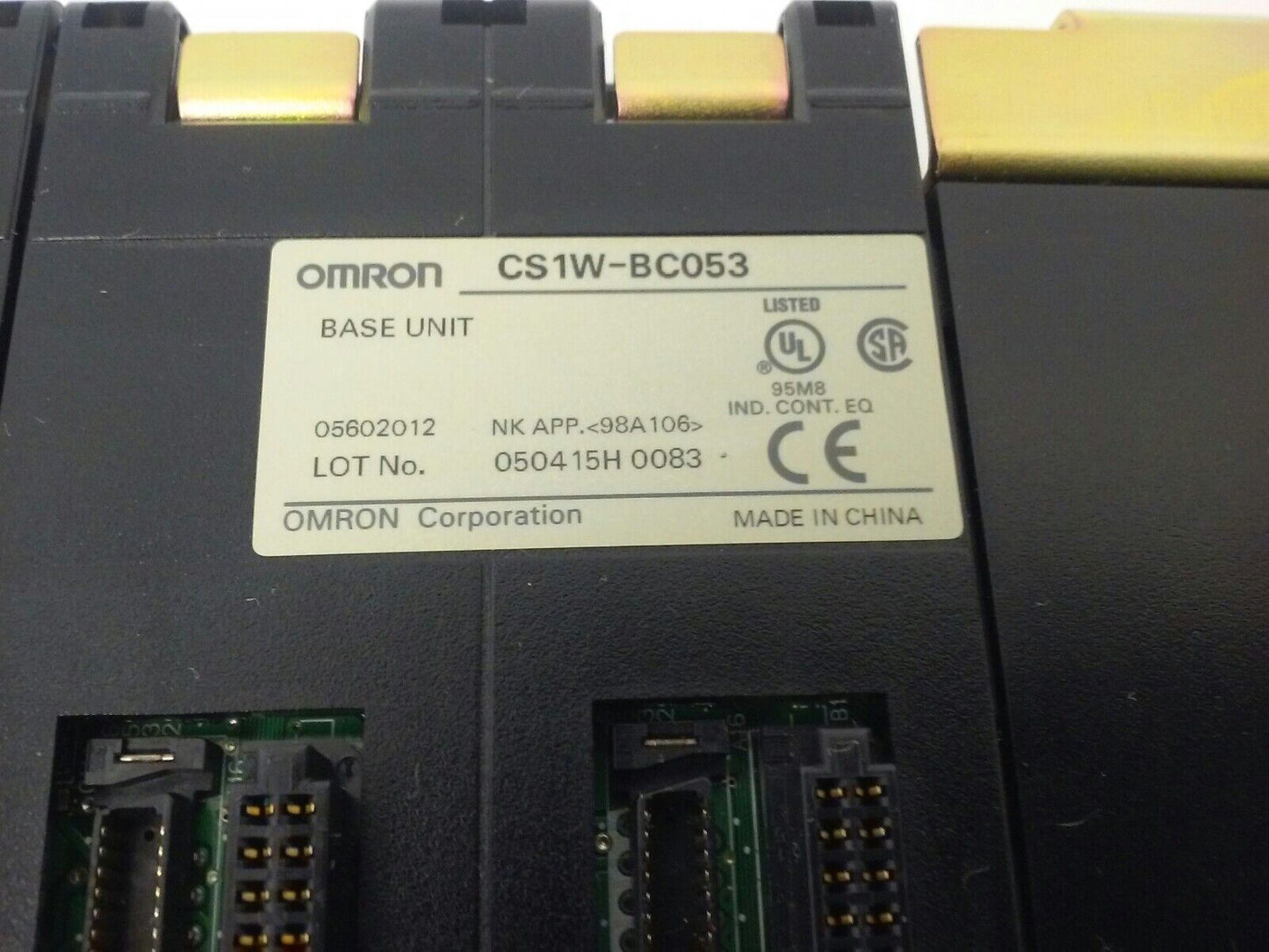 OMRON BASE UNIT CS1W-BC053 , 5 SLOT, CS1W