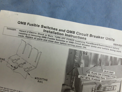 SQUARE D QMB321TEDW FUSIBLE PANELBOARD / BUSWAY SWITCH 30A 3-POLE 240VAC