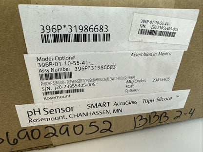 ROSEMOUNT 396P*31986683 pH/ORP SENSOR TUPH INSERTION/SUBMERSION/FLOW-THROUGH