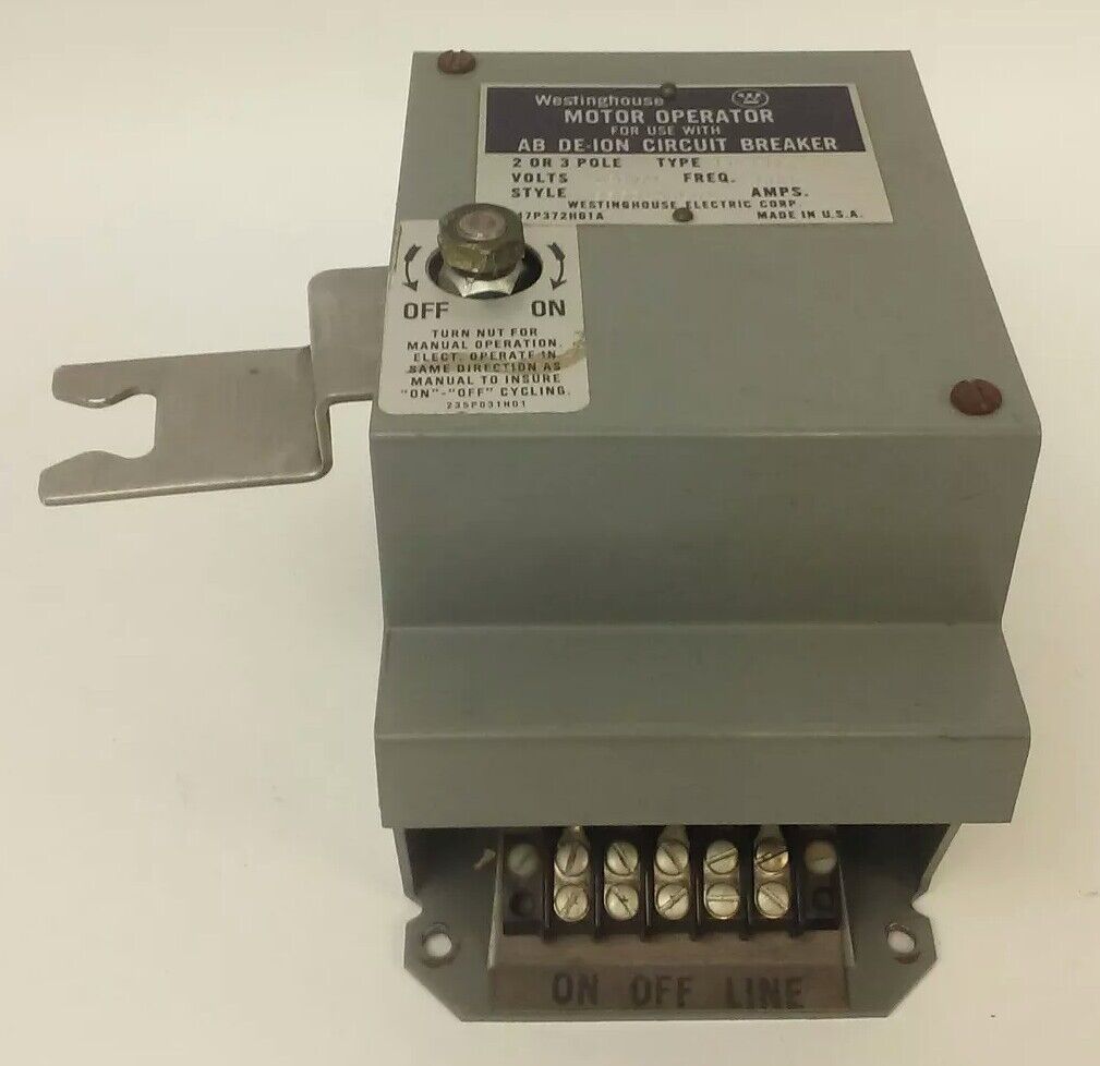 WESTINGHOUSE TYPE FB-EHB-EB 656D148G01 120V 60HZ 2.3A 147P372H01A MOTOR OPERATOR