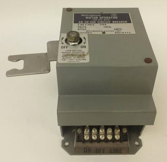 WESTINGHOUSE TYPE FB-EHB-EB 656D148G01 120V 60HZ 2.3A 147P372H01A MOTOR OPERATOR